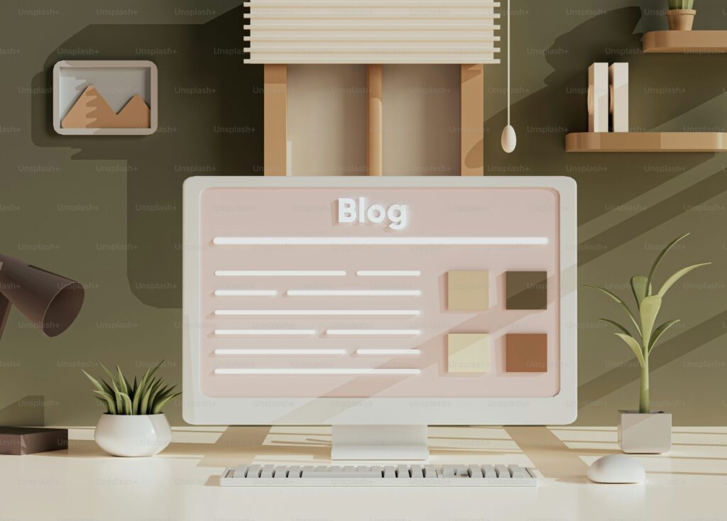 "Blog image representing online articles and content"