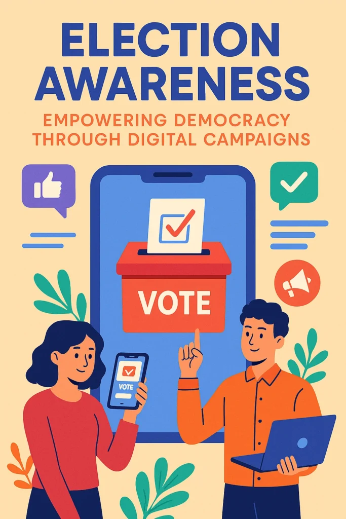 Meta Ads for election awareness campaign by Web Garjana Digital Technology promoting political parties through digital marketing